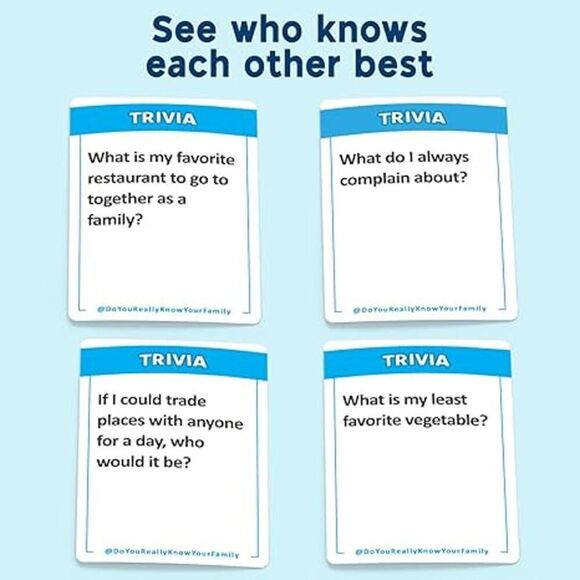Do You Really Know Your Family Trivia Game - Picture 2 of 6
